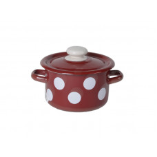 Каструля Idilia 2 л 1610/4 Білий горох Бордовий 43014