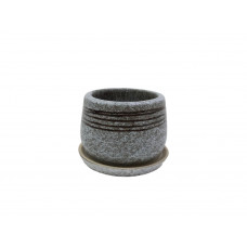 Горщик КООП Кактусник Міні 5 см Нитка Сірий