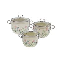 Набір каструль Idilia №1600 Еліка молочна 43265