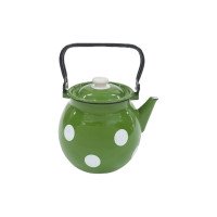 Чайник сферичний Idilia 3,5 л 27130/4 Білий горох зелений 40485