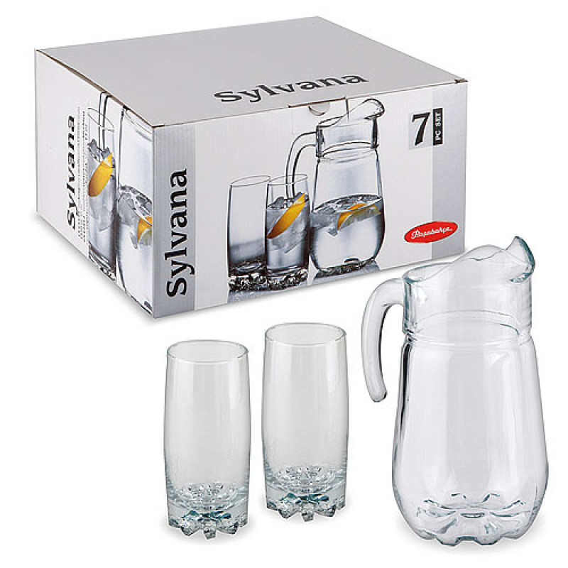 Набір Pasabahce Sylvana 7 пр - Оливковий