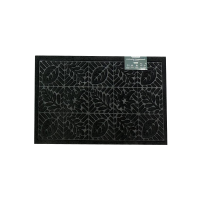 Коврик придверный Eco Fabric Листья 45*75 см Черный 4575-004