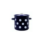 Каструля Idilia 9 л 1621/4 Білий горох Синій 42135 - Зелений