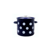 Кастрюля Idilia 9 л 1621/4 Белый горох Синий 42135