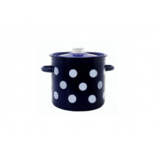 Каструля Idilia 9 л 1621/4 Білий горох Синій 42135