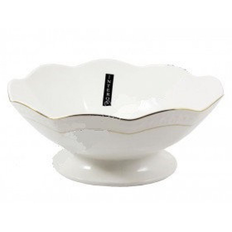 Цукерниця на ніжці фарфор Interos 1,3 л Снігова Королева 1423-A