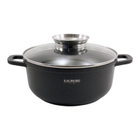 Кастрюля круглая 3,2 л Zauberg Графитовый Мрамор 0322-CR