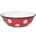 Миска Idilia 1,5 л 0308/4 Білий горох червоний 39329 - Бежевий