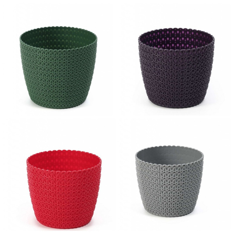 Горщик для квітів Ламела Магнолія Джерсі 22 см 734 - Лаванда