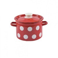 Каструля Idilia 4,5 л 1615/4 Білий горох Червоний 39744