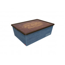 Контейнер для вещей Qutu Trend Box Denim Leather 25 л