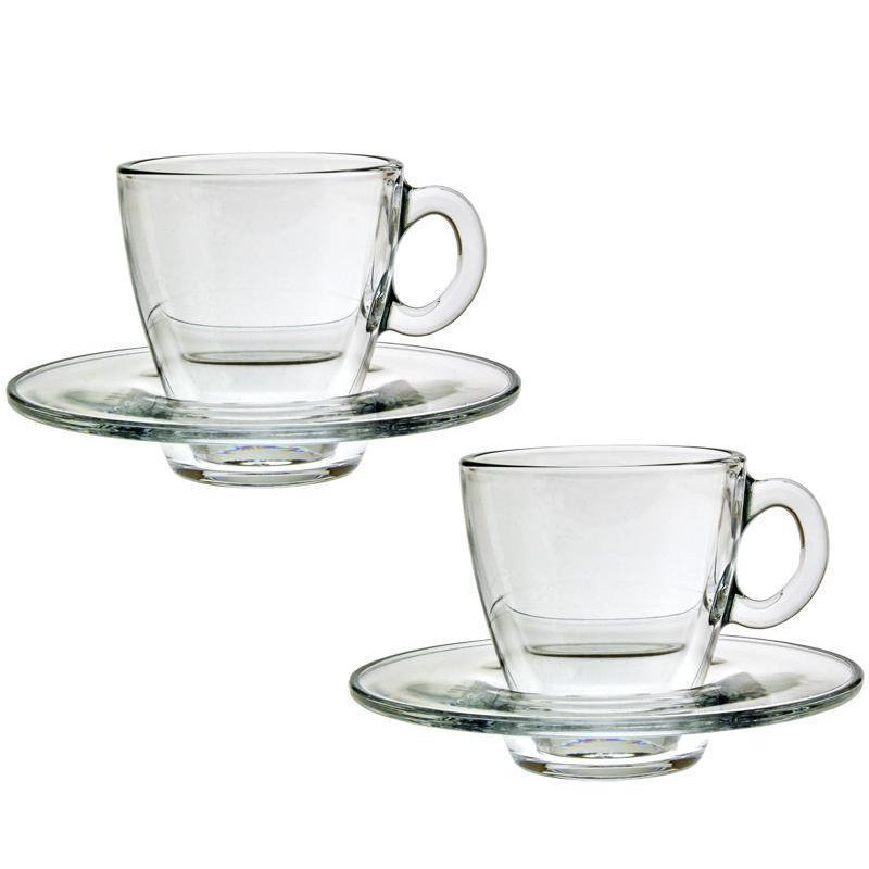 Набір чашок для кави 72 мл Pasabahce Aqua 6 шт 95756 - Бежевий