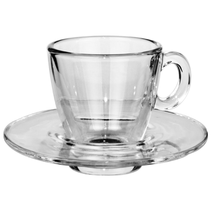 Набір чашок для кави 72 мл Pasabahce Aqua 6 шт 95756 - Бежевий