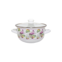 Кастрюля Infinity Flamingo GD-64934 круглая 3,3 л 20 см. 6625153