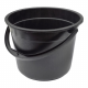 Відро господарське Plastics Craft 8 л Чорне ПГ-1021