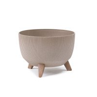 Горщик миса Ламела Рома Джампер EKO Coffee 40 см на ніжках 972