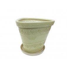 Набір горщиків КООП Тенеріфе 4 пр h-24/18/14/11 см Лабіринт Фісташковий 0103