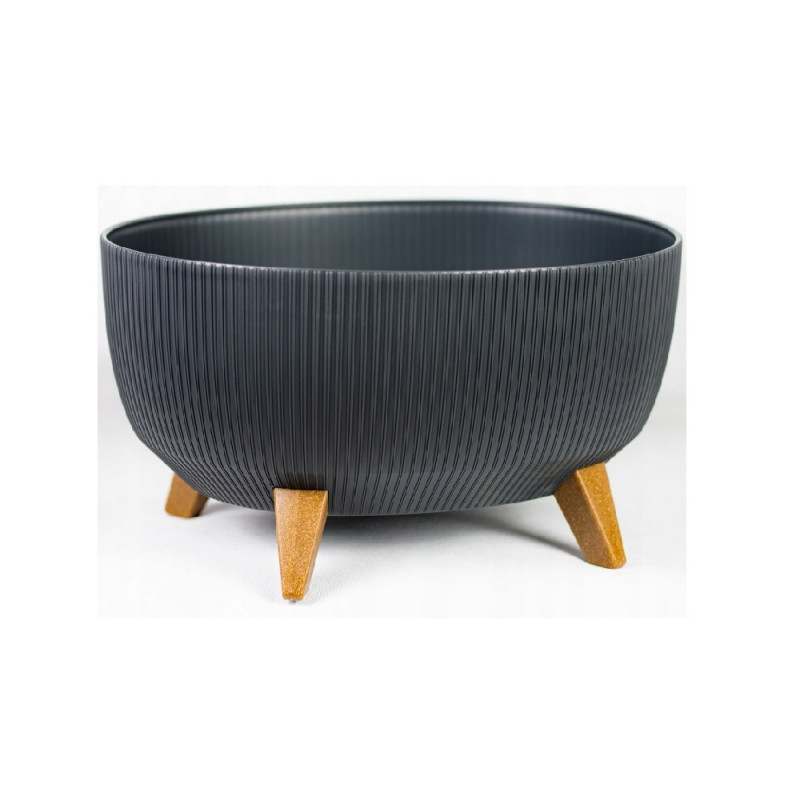 Горщик миса Ламела Рома Джампер ЕКО Recycled 43 см на ніжках 959 - Теракотовий