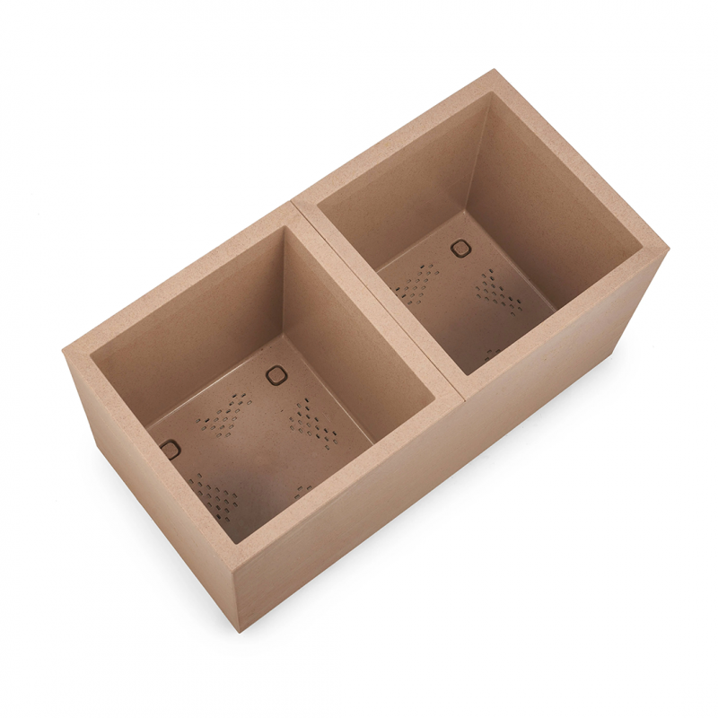 Горщик терасний Ламела Каро ЕКО Coffee 80 см 892 - Латте