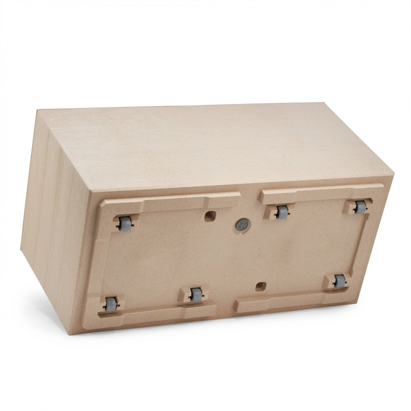 Горщик терасний Ламела Каро ЕКО Coffee 80 см 892 - Латте