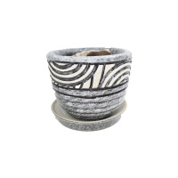 Горщик Венеція Пальма сіра 18 см