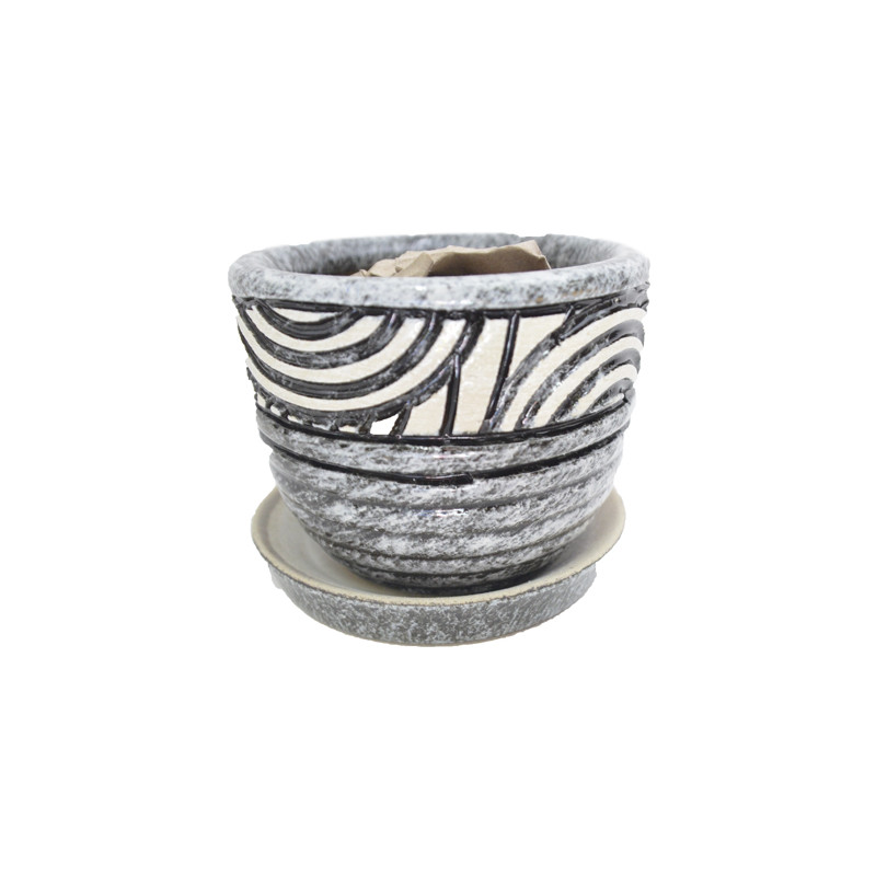 Горщик Венеція Пальма сіра 18 см - Red