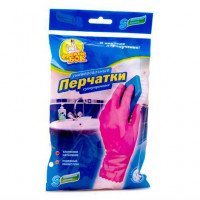 Рукавички рельєфні Фрекен Бок рожеві міцні S