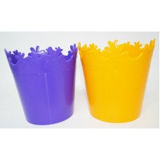 Горщик для квітів Консенсус Ромашка 13 см з підставкою №1