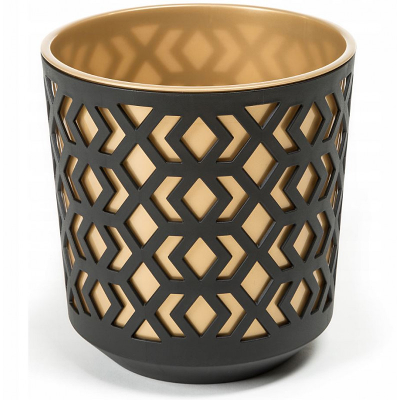 Горщик для квітів із вкладом Ламела Ацтек 25 см 792 - Лаванда