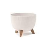 Горщик миса Ламела Рома Джампер EKO Wood 47 см на ніжках 967 - Білий