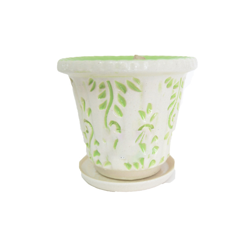 Горщик Бамбук Ліана салатова 21 см - Голубий