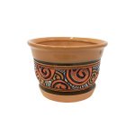 Набір горщиків КООП Коломбус 3 пр h-15/13/11 см Завиток Помаранч 0082 - Металік