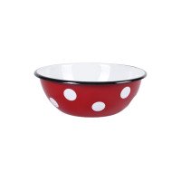 Миска Idilia 4 л 0314/4 Білий горох бордовий