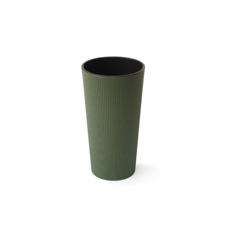 Горщик терасний Ламела Лілія Джампер EKO Wood 30 см з вкладом 876 - Сірий