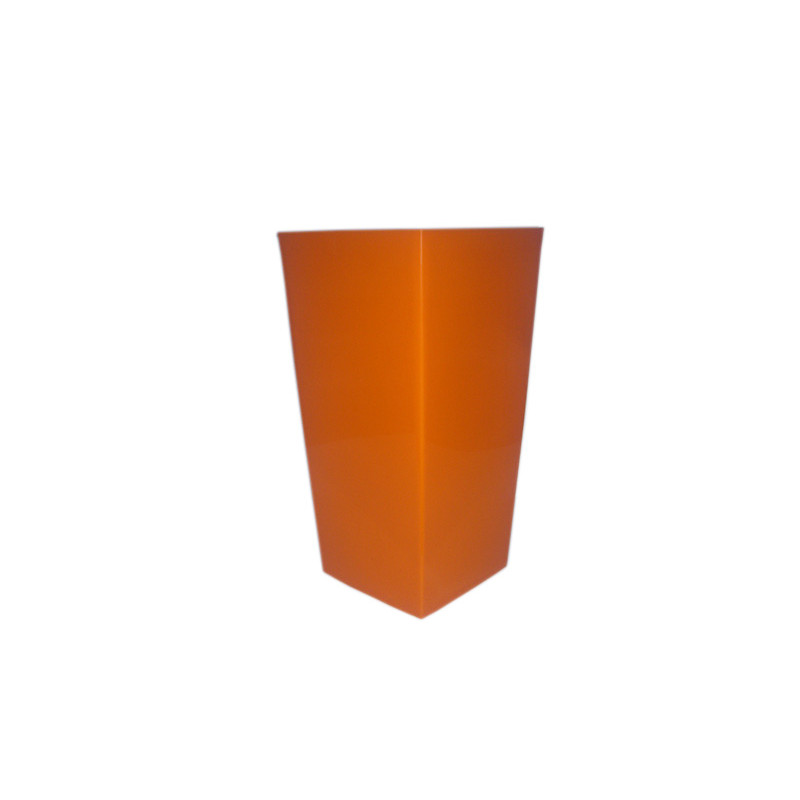 Горщик терасний Ламела UA Фінезія 19 см з вкладом 532  - Сірий металік