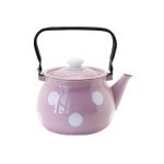 Чайник Idilia 2,5 л 2710/4 Білий горох рожевий - Metalic