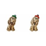 Копілка Собака Спаніель в шапці шамот КЛС-19998 - Тапе