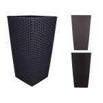 Горщик терасний Ламела Фінезія Ротанг 25 см з вкладом 573 