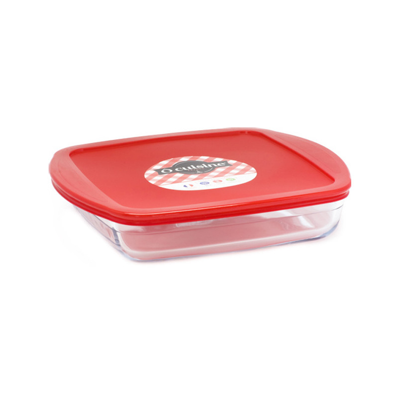 Форма прямокутна з кришкою Pyrex О Cuisine 40*27*7 см - Caramel