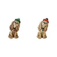 Копілка Собака Спаніель в шапці шамот КЛС-19998