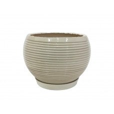 Набір горщиків КООП Шар 2 пр h-16/13 см Ребро Кремовий 0014