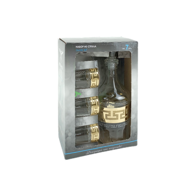 Набір Цезар Pasabahce 7 пр Грецький візерунок EAV03-1160/837 - Mint