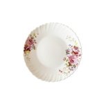 Тарілка обідня Wave 22 см Рожевий букет V-220РB - Сірий/Морський