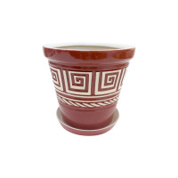 Горщик керамічний КООП Туя Лабіринт Коричн Глянець 9 см 0068