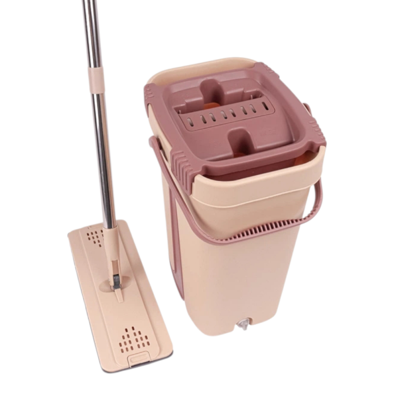 Набір для миття підлоги Eco Fabric Smart Бежевий 10 л EF-350 BG - Лимонний