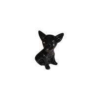 Копілка Собака Чіхуахуа міні глазурь чорний АК-8017