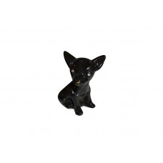 Копілка Собака Чіхуахуа міні глазурь чорний АК-8017