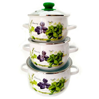 Набор кастрюль Idilia №652 Зелень Фреш 40168