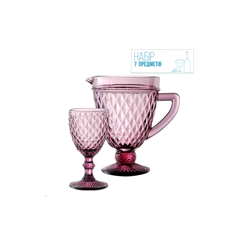 Набір SNT 7 пр Грані Аргайл 9053 - Сірий металік