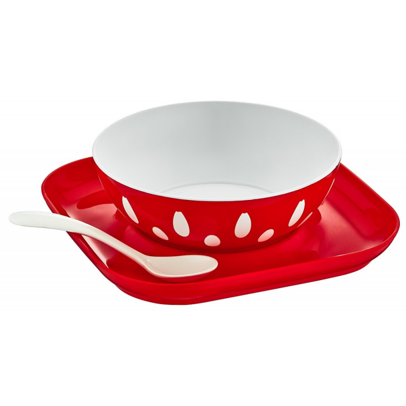 Набір посуду пластиковий дитячий PlastArt CM-800 - Жовтий